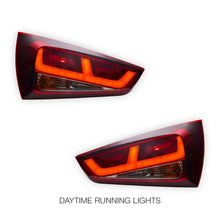 Audi A1 8X (2010 - 2014) Smoke Red 3D LED Stripe Bar Tail Lights LH + RH