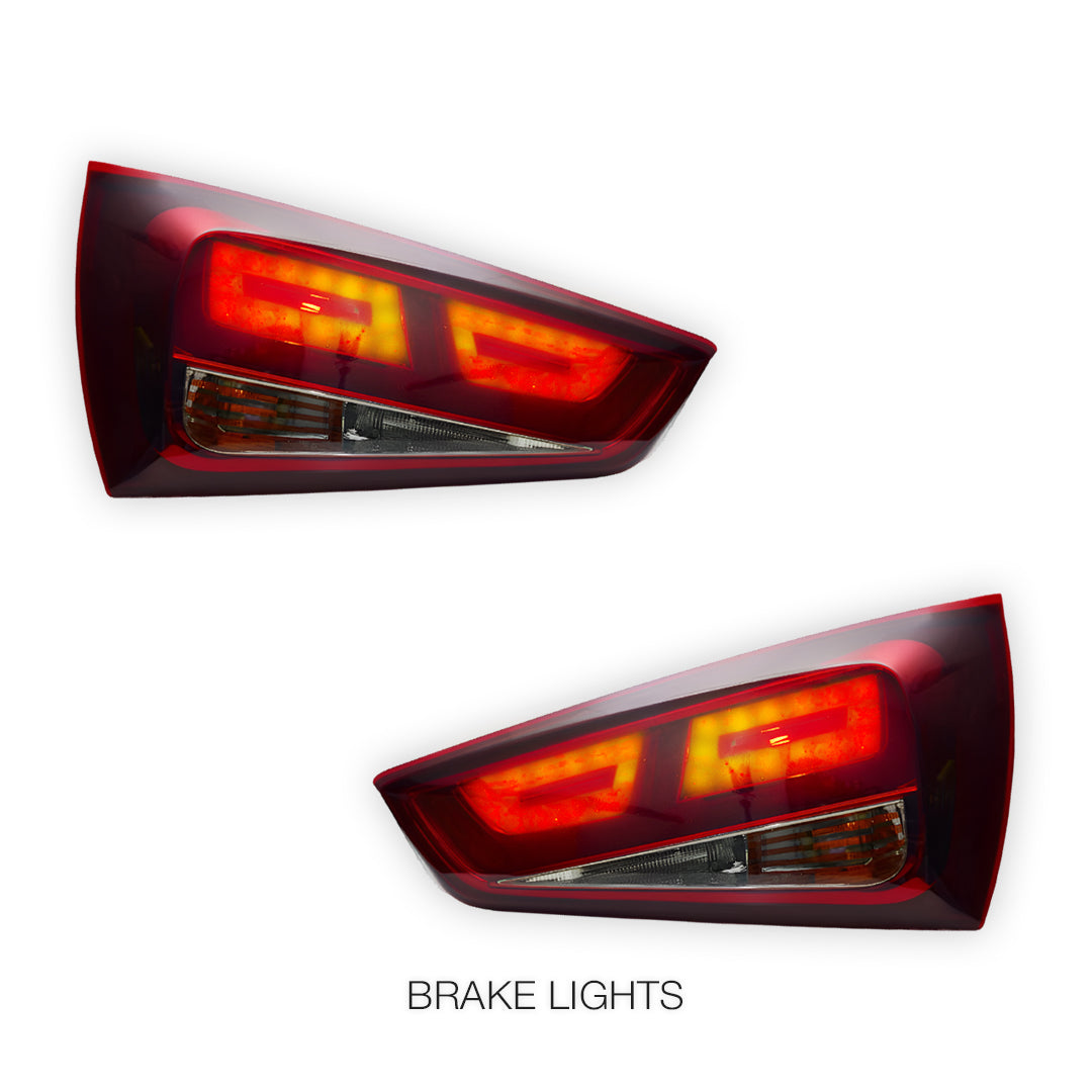 Audi A1 8X (2010 - 2014) Smoke Red 3D LED Stripe Bar Tail Lights LH + RH