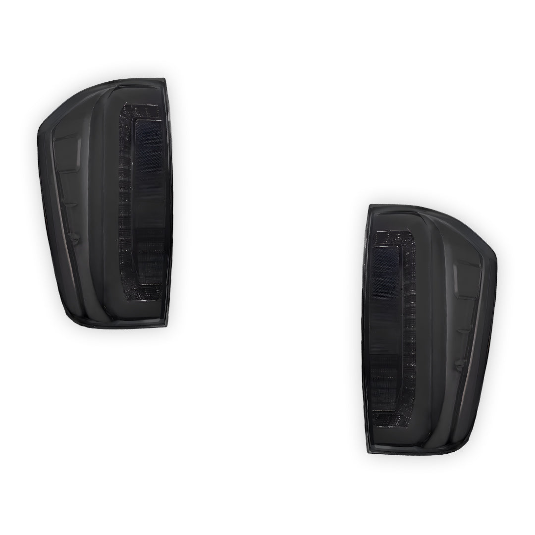 Nissan Navara D23 NP300 (2015 - 2021) Smoked Black Sequential 3D LED Stripe Bar Tail Lights LH + RH