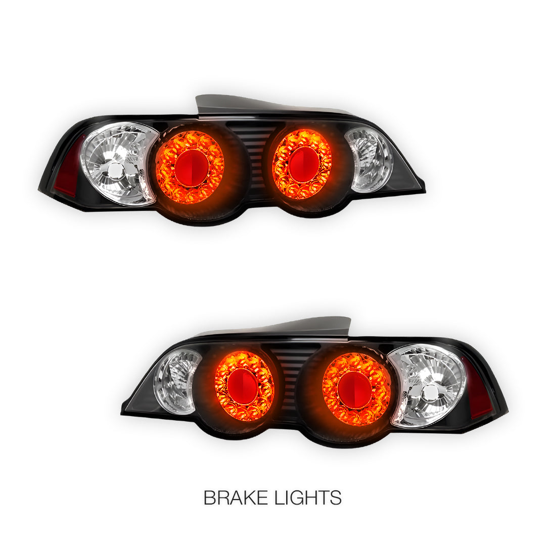Honda Integra DC5 (2001 - 2004) JDM Black Altezza LED Tail Lights LH + RH