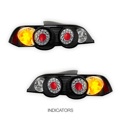 Honda Integra DC5 (2001 - 2004) JDM Black Altezza LED Tail Lights LH + RH