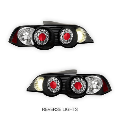 Honda Integra DC5 (2001 - 2004) JDM Black Altezza LED Tail Lights LH + RH