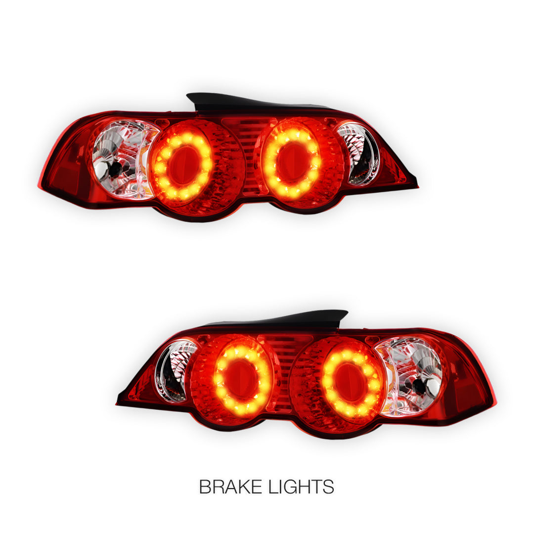 Honda Integra DC5 (2001 - 2004) JDM Black Altezza LED Tail Lights LH + RH