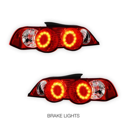 Honda Integra DC5 (2001 - 2004) JDM Black Altezza LED Tail Lights LH + RH