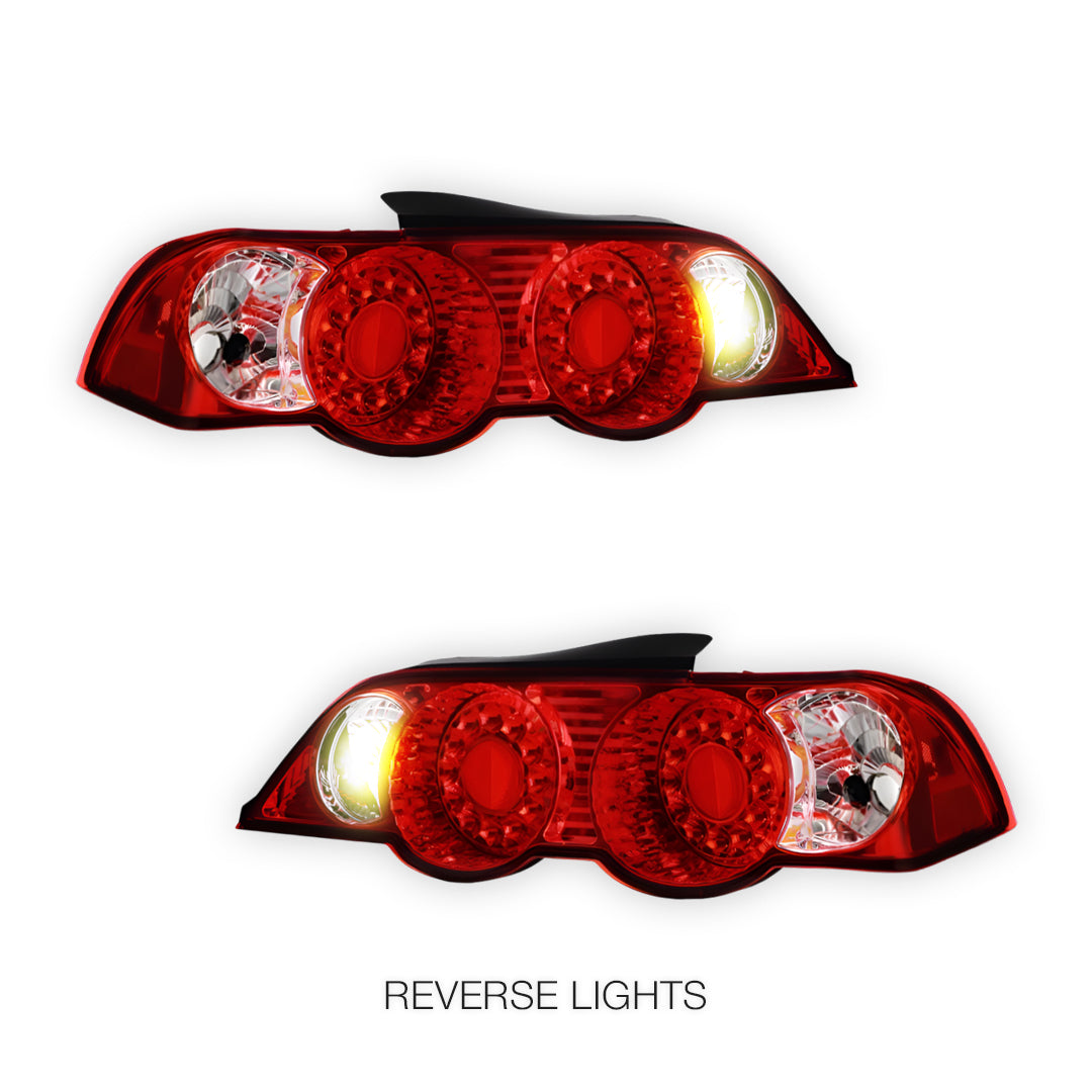 Honda Integra DC5 (2001 - 2004) JDM Black Altezza LED Tail Lights LH + RH