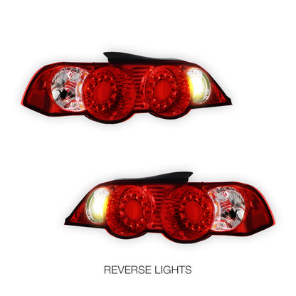 Honda Integra DC5 (2001 - 2004) JDM Black Altezza LED Tail Lights LH + RH