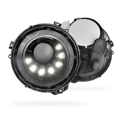 Mercedes-Benz G-Class W463 (1986 - 2018) Full Smoked Mansory Style LED Headlights LH + RH