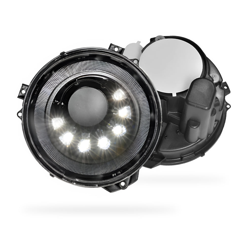 Mercedes-Benz G-Class W463 (1986 - 2018) Full Smoked Mansory Style LED Headlights LH + RH