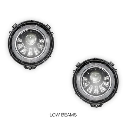 Mercedes-Benz G-Class W463 (1986 - 2018) Full Smoked Mansory Style LED Headlights LH + RH