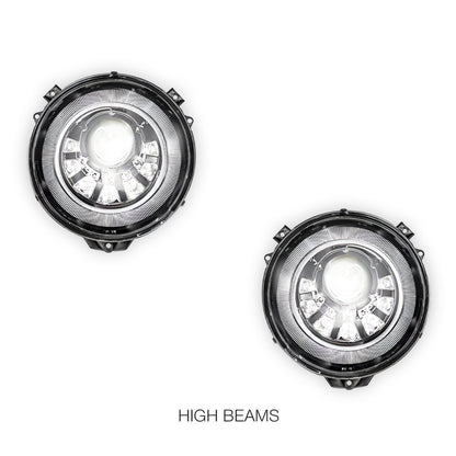 Mercedes-Benz G-Class W463 (1986 - 2018) Full Smoked Mansory Style LED Headlights LH + RH