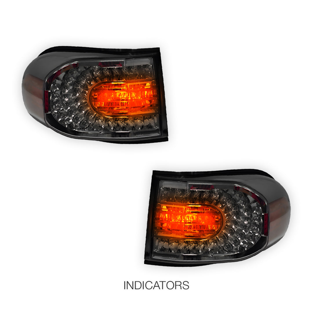 Toyota FJ Cruiser GSJ15R (2011 - 2016) Smoked Full LED Tail Lights LH + RH