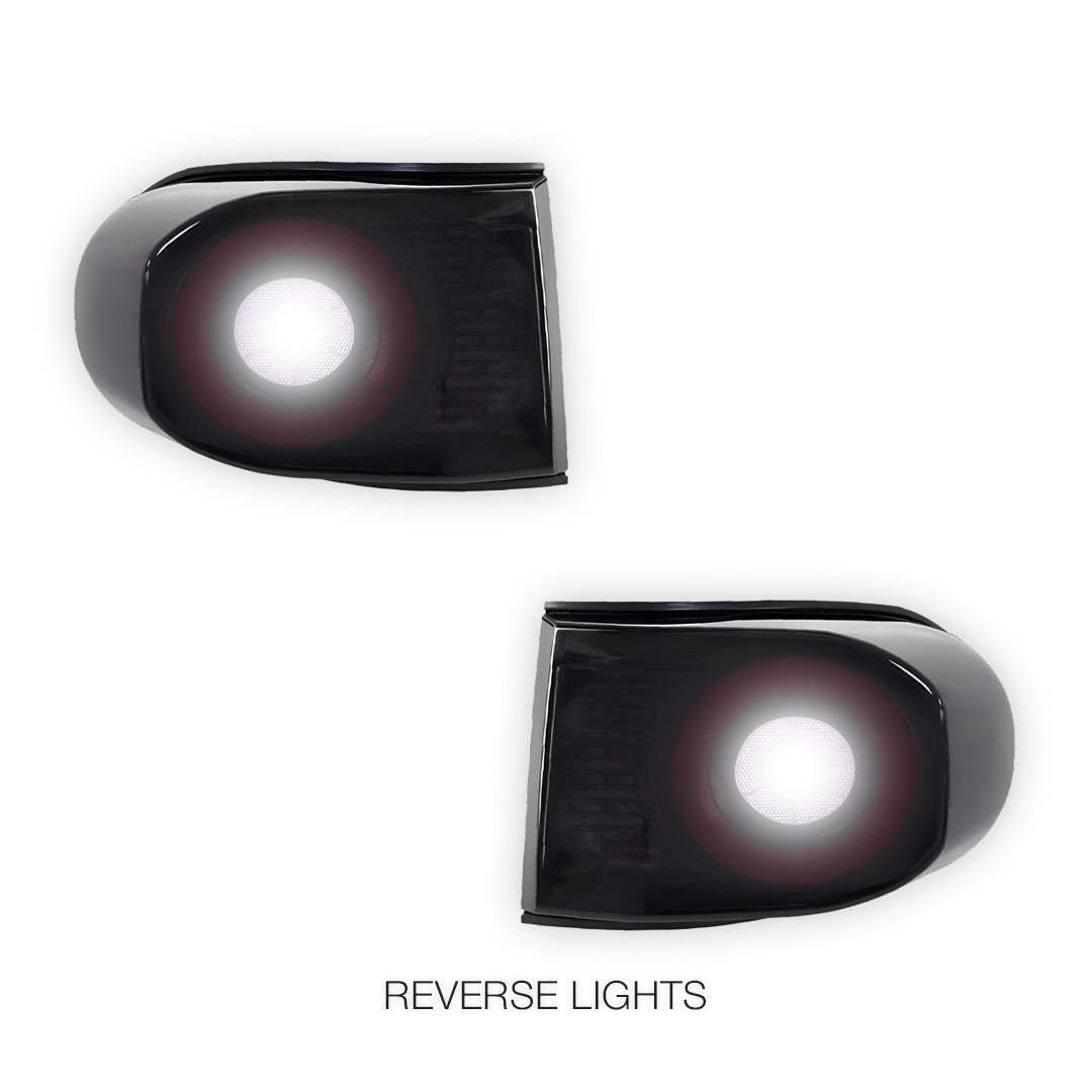 Toyota FJ Cruiser GSJ15R (2011 - 2017) Smoked Sequential 3D Full LED Stripe Bar Tail Lights LH + RH