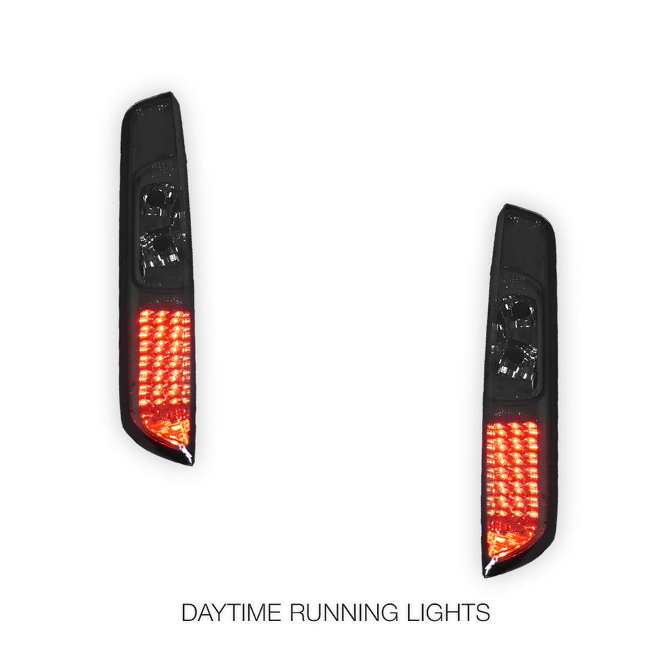 Ford Focus LS / LT (2005 - 2008) Smoked Black LED Tail Lights LH + RH