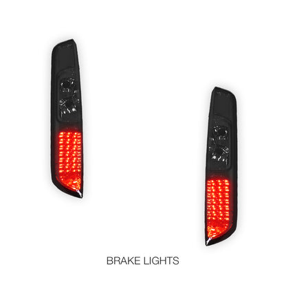 Ford Focus LS / LT (2005 - 2008) Smoked Black LED Tail Lights LH + RH