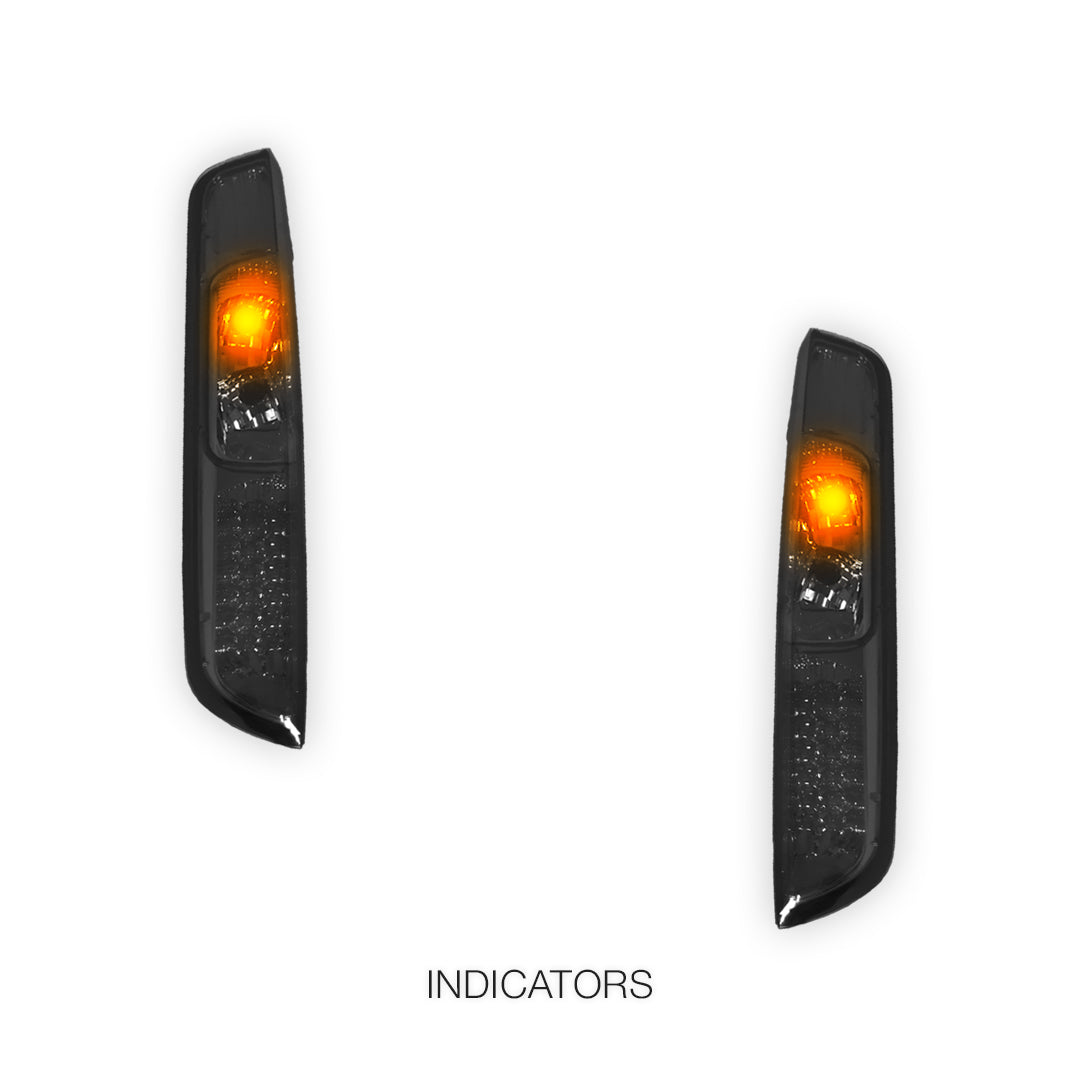 Ford Focus LS / LT (2005 - 2008) Smoked Black LED Tail Lights LH + RH