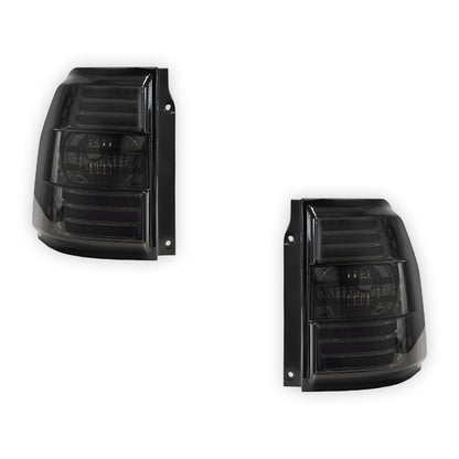 Mitsubishi Pajero NS / NT / NW (2007 - 2021) Full Smoked LED Stripe Bar Tail Lights LH + RH