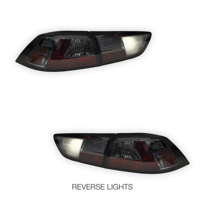 Mitsubishi Lancer EVO 10 (2007 - 2018) Smoked LED Tail Lights LH + RH