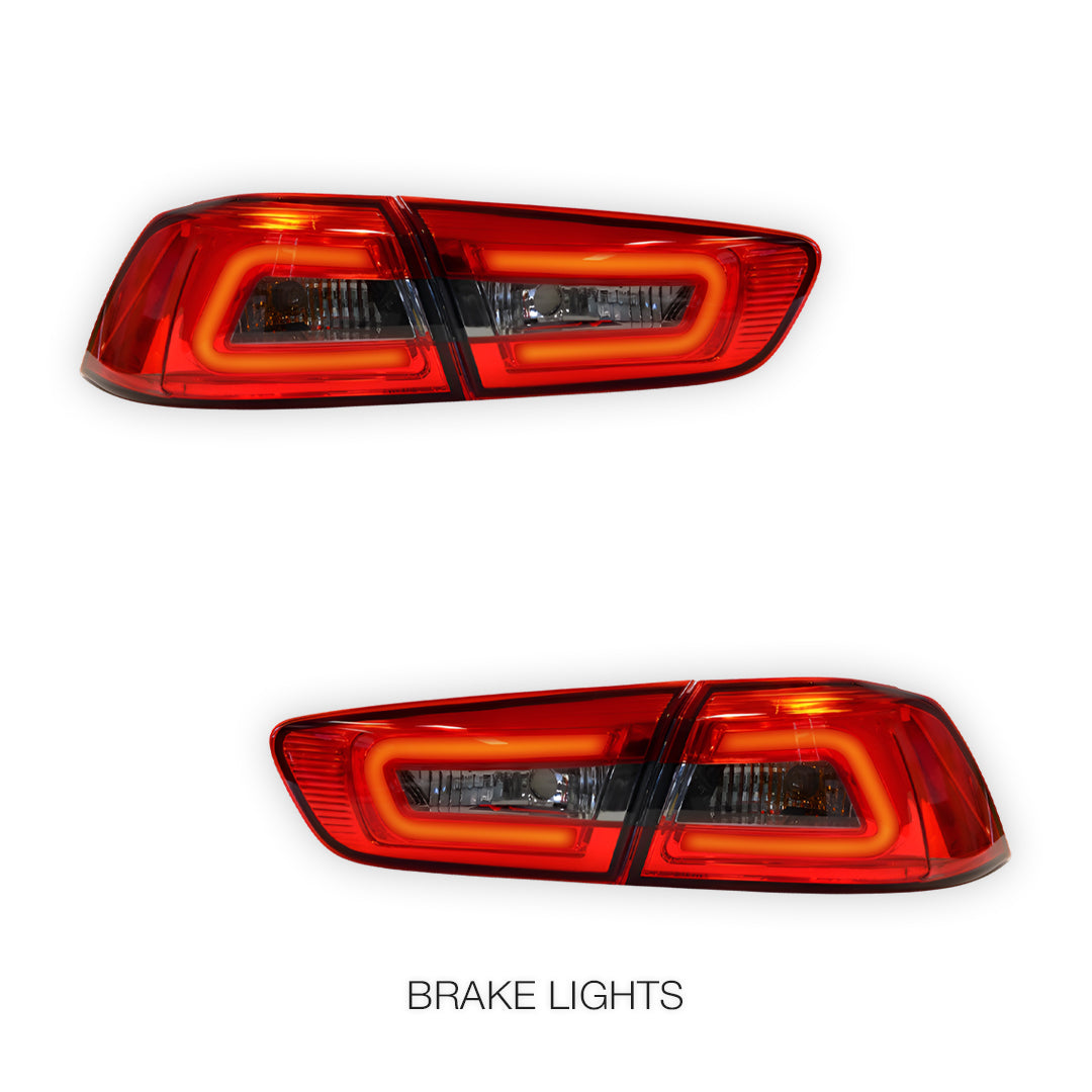Mitsubishi Lancer EVO 10 (2007 - 2019) 3D LED Tail Lights LH + RH