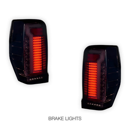 Mitsubishi Triton MR (2018 - 2023) Smoked Sequential 3D Full LED Stripe Bar Tail Lights LH + RH