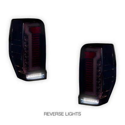 Mitsubishi Triton MR (2018 - 2023) Smoked Sequential 3D Full LED Stripe Bar Tail Lights LH + RH