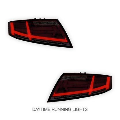 Audi TT 8J (2006 - 2014) Sequential 3D Full LED Stripe Bar Tail Lights LH + RH