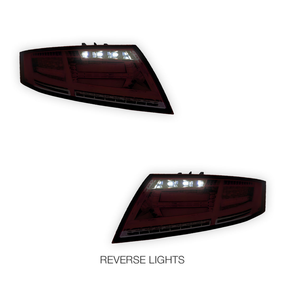 Audi TT 8J (2006 - 2014) Sequential 3D Full LED Stripe Bar Tail Lights LH + RH
