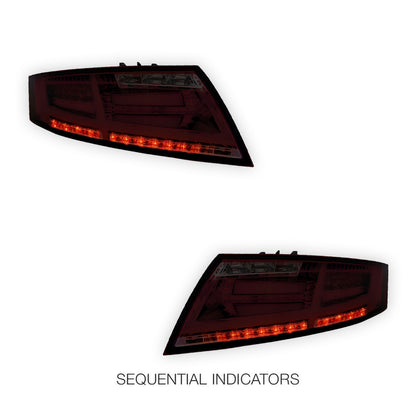 Audi TT 8J (2006 - 2014) Sequential 3D Full LED Stripe Bar Tail Lights LH + RH