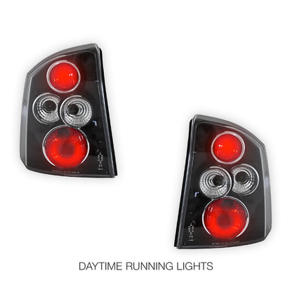 Holden Vectra ZC (2002 - 2005) Black Altezza Halogen Tail Lights LH + RH