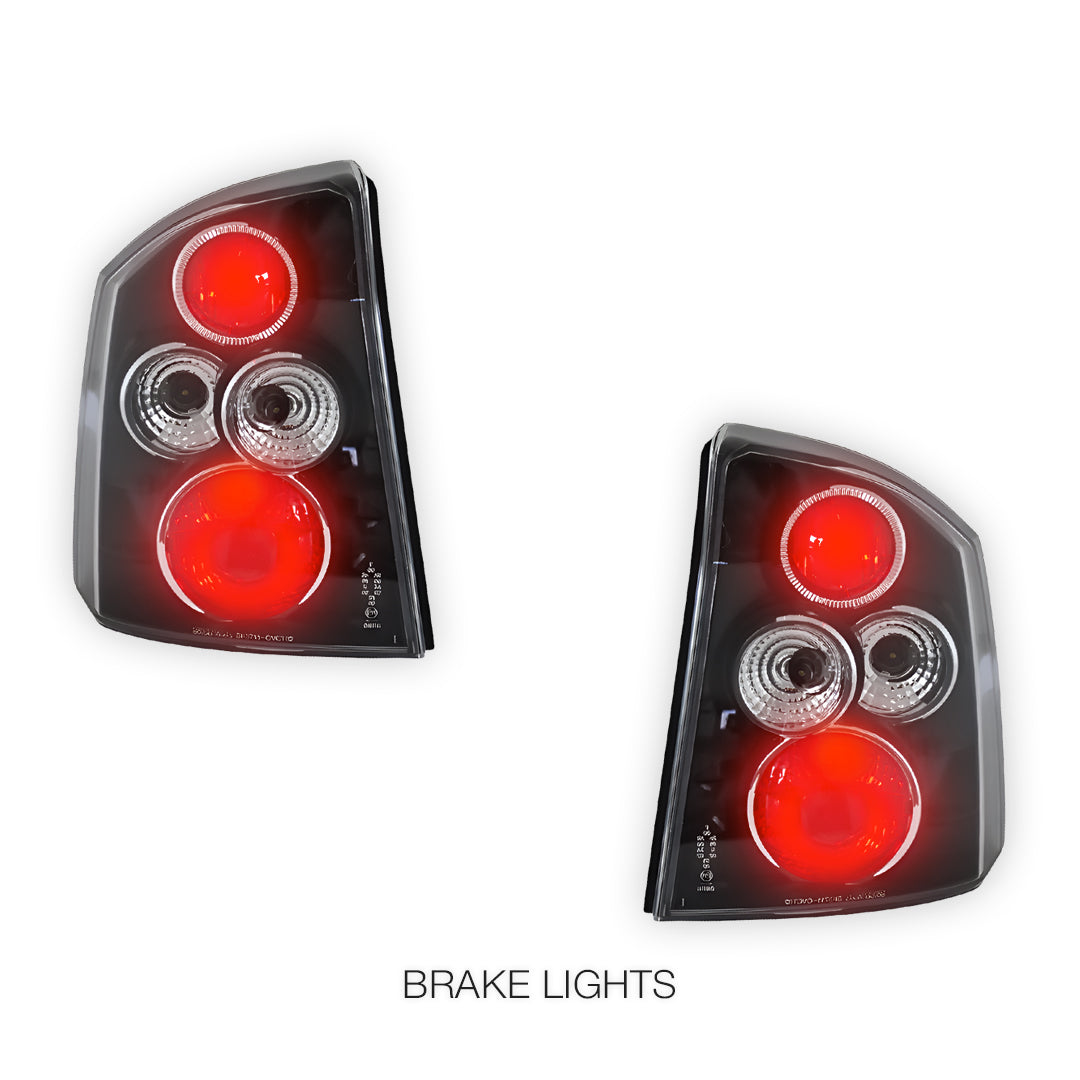 Holden Vectra ZC (2002 - 2005) Black Altezza Halogen Tail Lights LH + RH