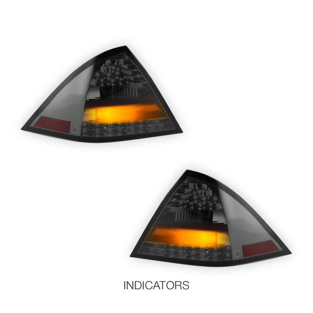 Mercedes-Benz C-Class W203 (2000 - 2004) Full Smoked LED Tail Lights LH + RH