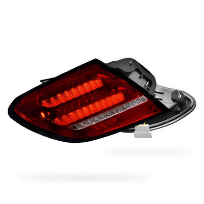 Mercedes-Benz C-Class W204 (2007 - 2011) Clear Red Sequential Full LED Tail Lights LH + RH