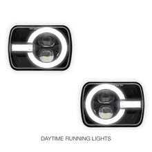 Jeep Cherokee XJ (1984 - 2001) LED Headlights Halo DRL  LH + RH