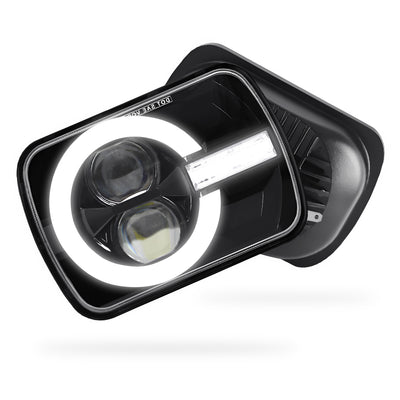 Jeep Wrangler YJ (1987 - 1995) LED Headlights Halo DRL  LH + RH