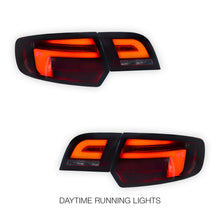 Audi S3 8P (2005 - 2008) Smoke Red Sequential 3D LED Stripe Tail Lights LH + RH