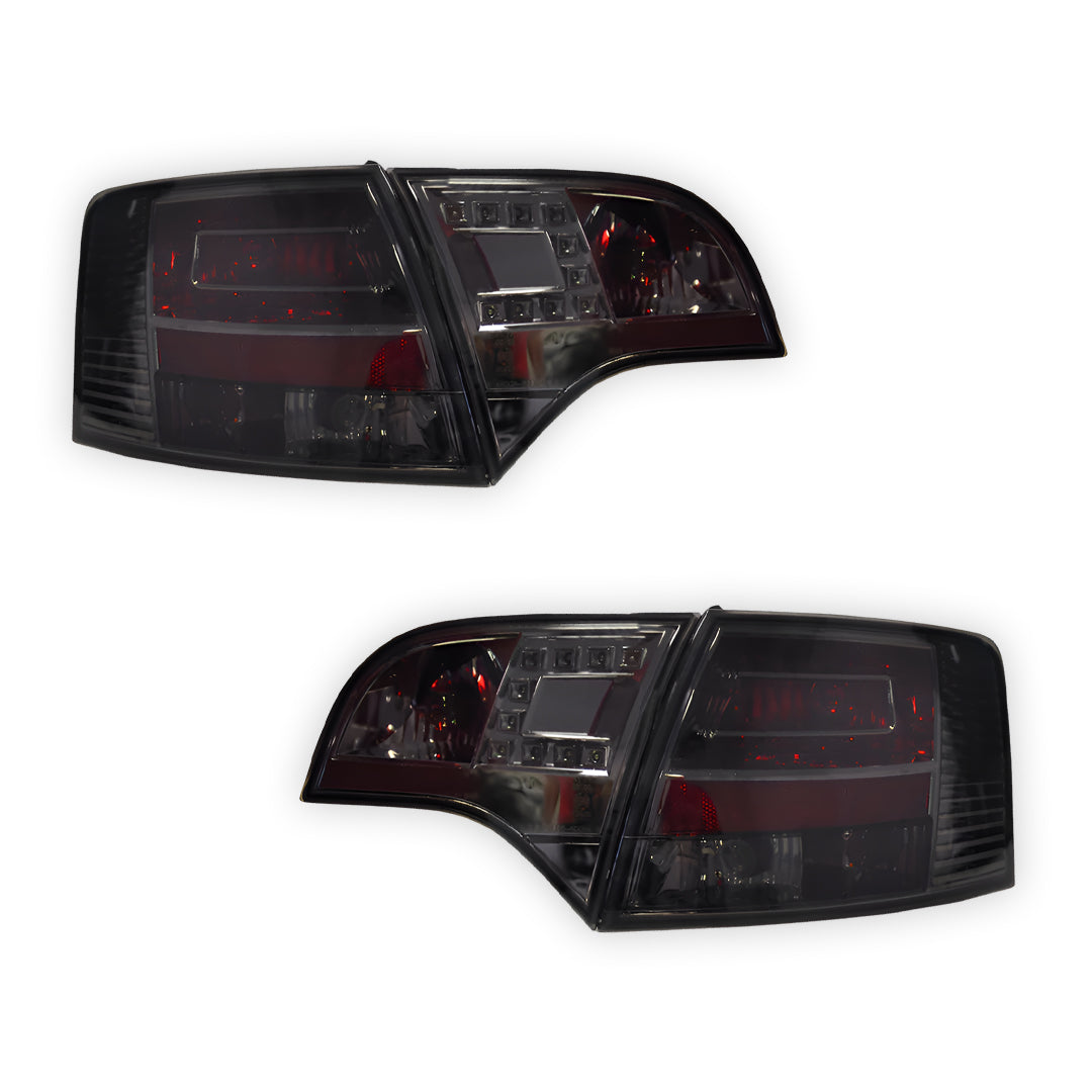 Audi S4 B7 (2005 - 2008) Clear Red LED Tail Lights LH + RH