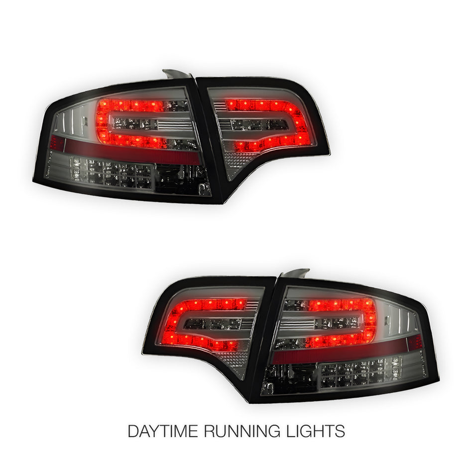 Audi S4 B7 (2005 - 2008) Smoke Black LED Tail Lights LH + RH