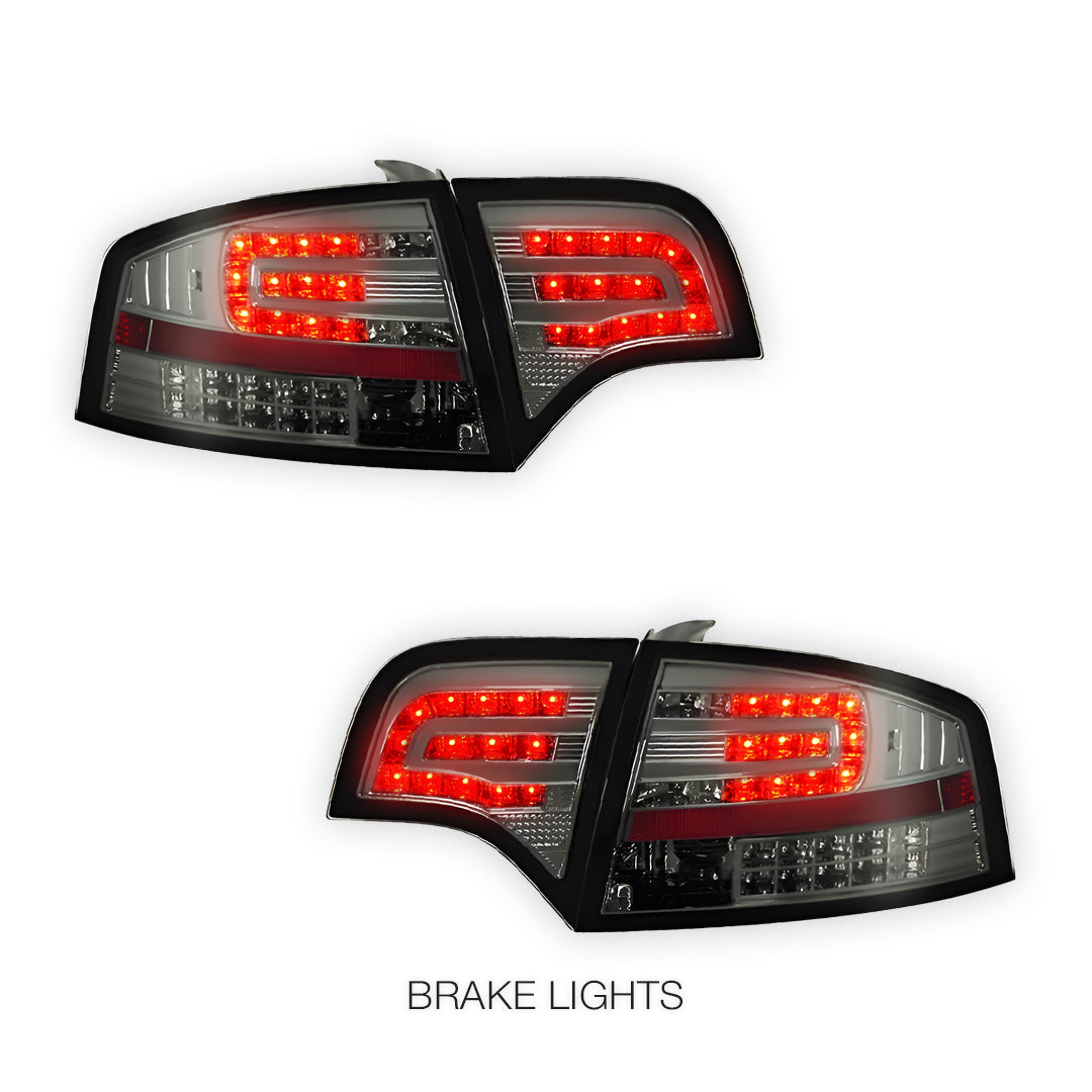 Audi S4 B7 (2005 - 2008) Smoke Black LED Tail Lights LH + RH