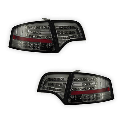Audi S4 B7 (2005 - 2008) Smoke Black LED Tail Lights LH + RH