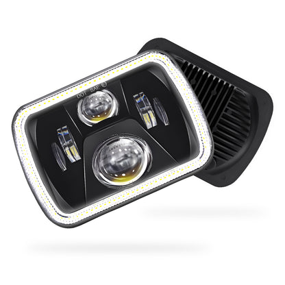 Jeep Wrangler YJ (1987 - 1995) LED Headlights Halo DRL  LH + RH