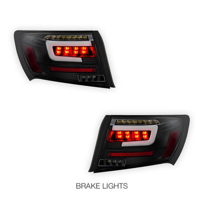 Subaru Impreza GH / GJ (2007 - 2013) Sequential 3D LED Stripe Bar Tail Lights LH + RH