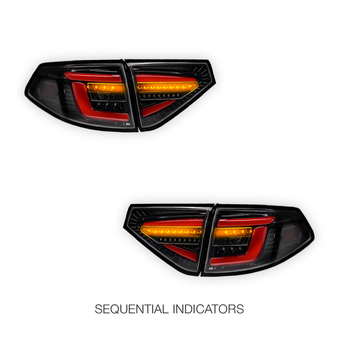 Subaru WRX GH / GV (2007 - 2013) Sequential 3D LED Stripe Bar Tail Lights LH + RH