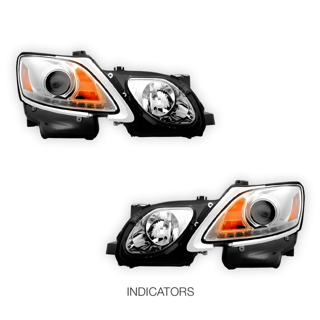 Lexus GS300 S190 (2005- 2010) HID / Xenon Model LED DRL Projector Headlights LH + RH