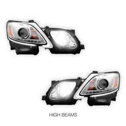 Lexus GS300 S190 (2005- 2010) HID / Xenon Model LED DRL Projector Headlights LH + RH