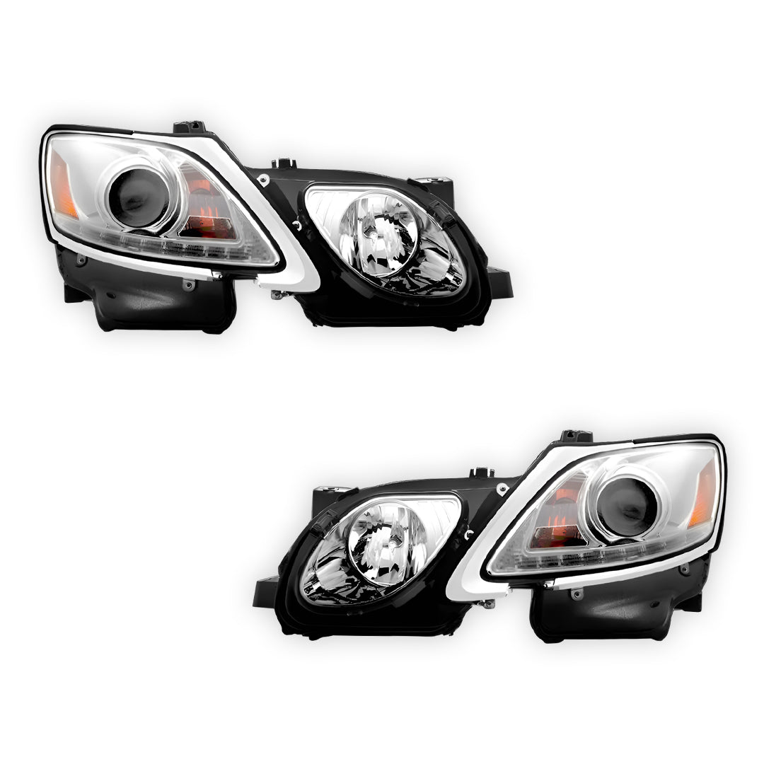 Lexus GS300 S190 (2005- 2010) HID / Xenon Model LED DRL Projector Headlights LH + RH