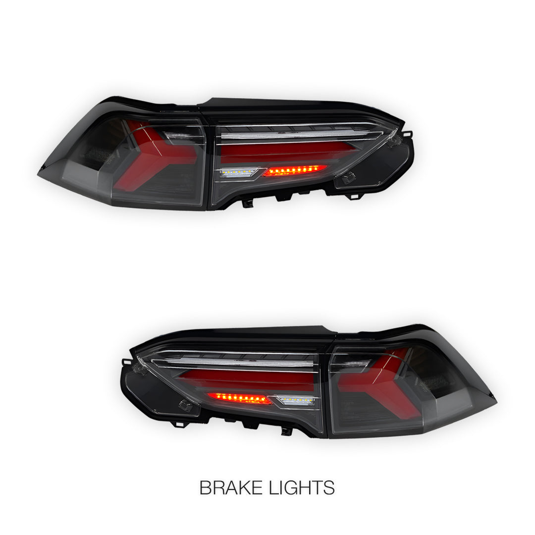 Toyota RAV4 XA50 (2019 - 2025) JDM Black Sequential Full LED Tail Lights LH + RH