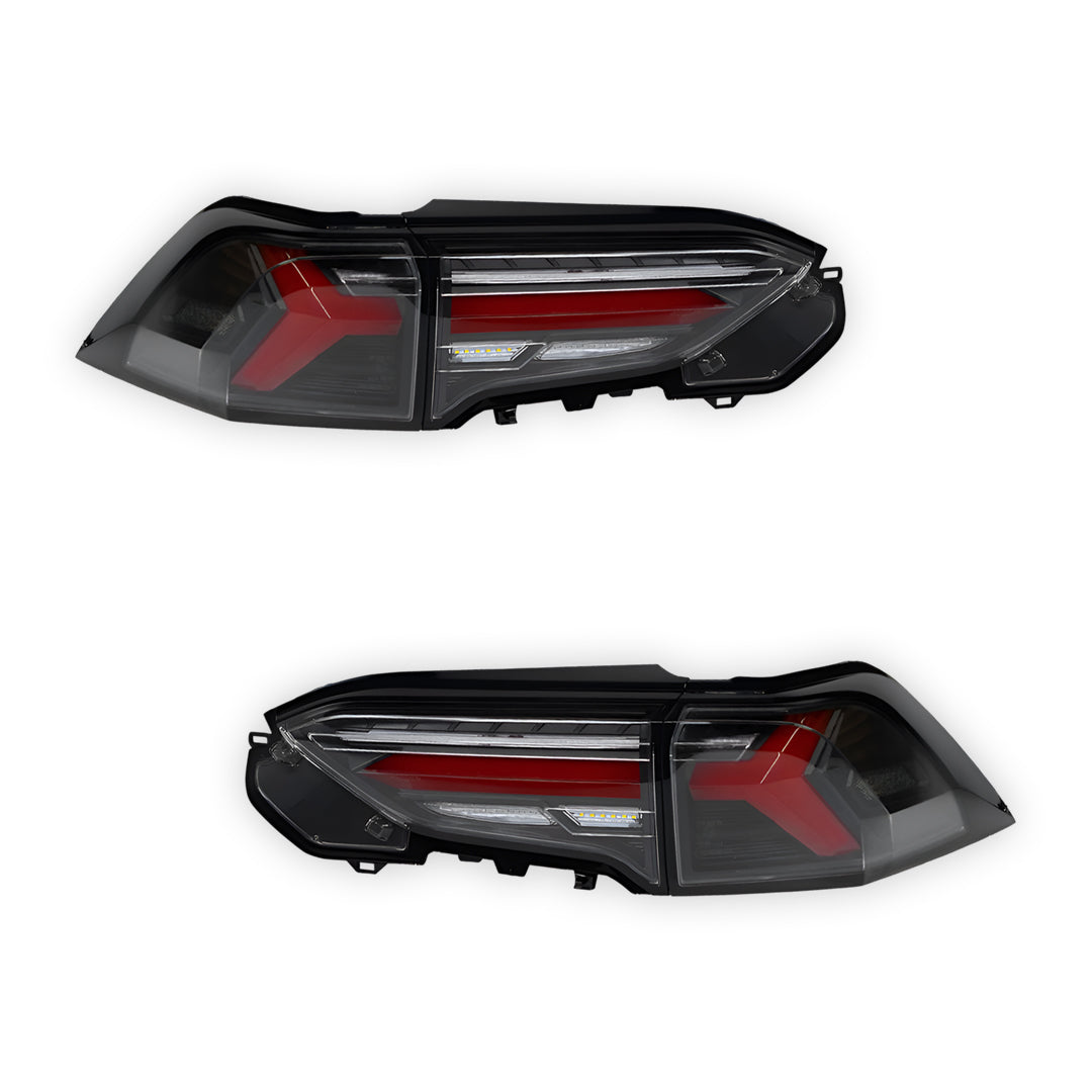 Toyota RAV4 XA50 (2019 - 2025) JDM Black Sequential Full LED Tail Lights LH + RH