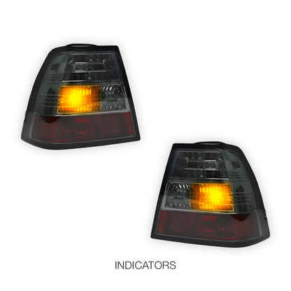 Volkswagen Jetta 1J / MK4 (1998 - 2004) Smoked LED Tail Lights LH + RH