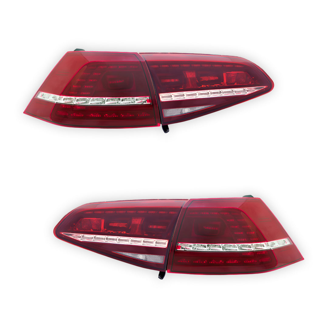 Volkswagen Golf MK7 (2012 - 2017) R Style Sequential LED Tail Lights LH + RH