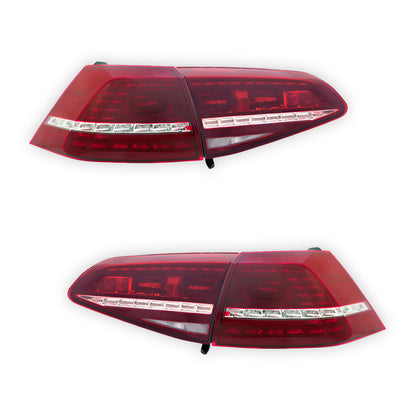 Volkswagen Golf MK7 (2012 - 2017) R Style Sequential LED Tail Lights LH + RH