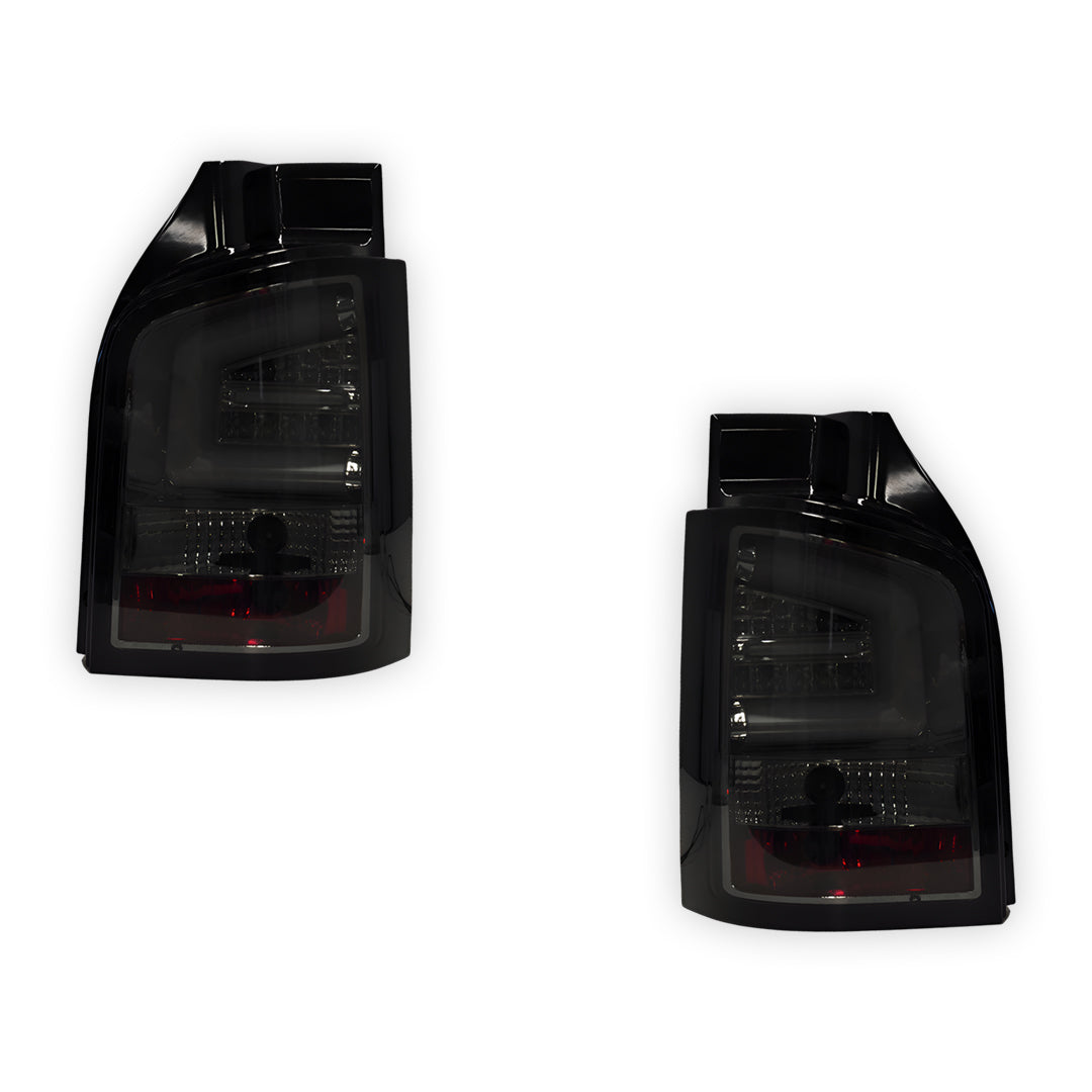 Volkswagen Multivan T5 (2010 - 2015) Smoked Black LED Tail Lights LH + RH